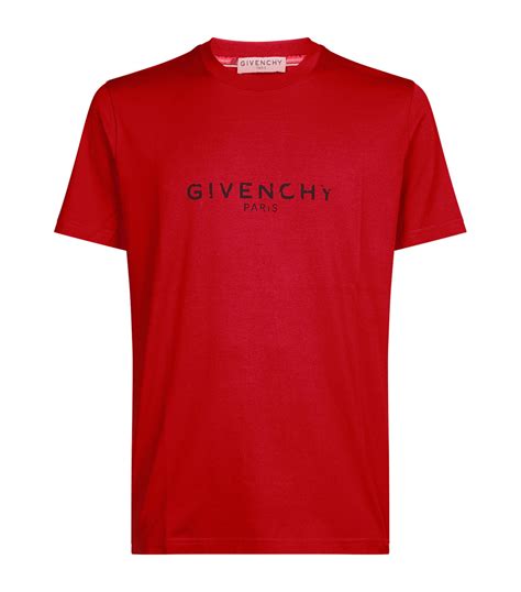 givenchy t shirt red logo|vintage Givenchy t shirt.